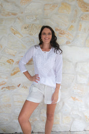 Daisy - Cotton White Top