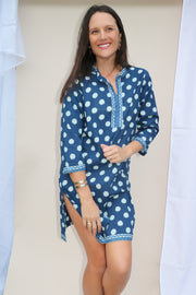 Polka Dot Hand Block Print Tunic