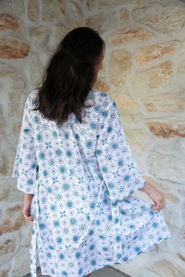 Rangoli Short Kimono Robe